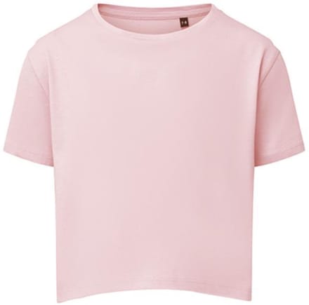 TriDri - Boxy Kinder T-Shirt - Light Pink maat 5/6