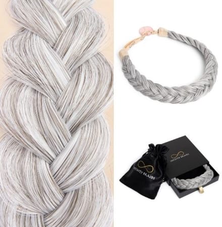 Infinity Braids - Lizzy Regular Braid - Haarband - Haarband Dames - Haarbanden - Haarband meisje - Lizzy Iced Gold