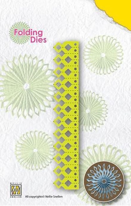 Nellie`s Rosette Folding Die sharp point