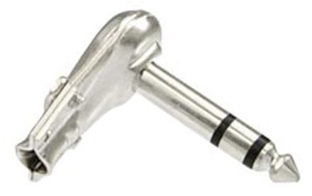 S-Impuls 6,35mm Jack (m) connector - metaal / haaks - 3-polig / stereo