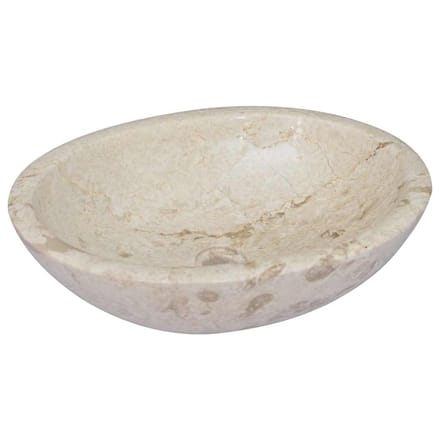 vidaXL - Gootsteen - 53x40x15 - cm - marmer - crèmekleurig