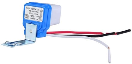 Automatische Lichtsensor - Dusk-to-Dawn Schakelaar voor Buitenverlichting (DC/AC 12V-220V)