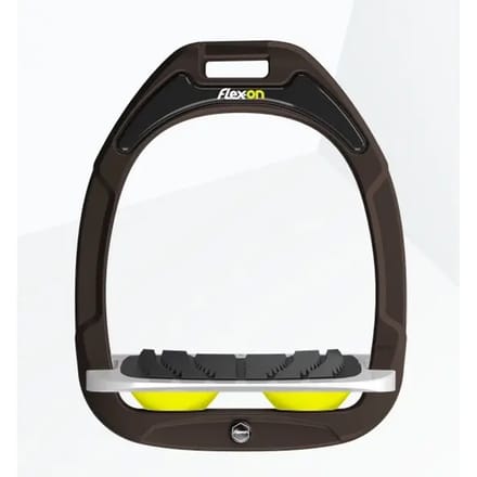 Ingelaste kniehaken Bruin/Grijs/Geel Flex-On Green Composite