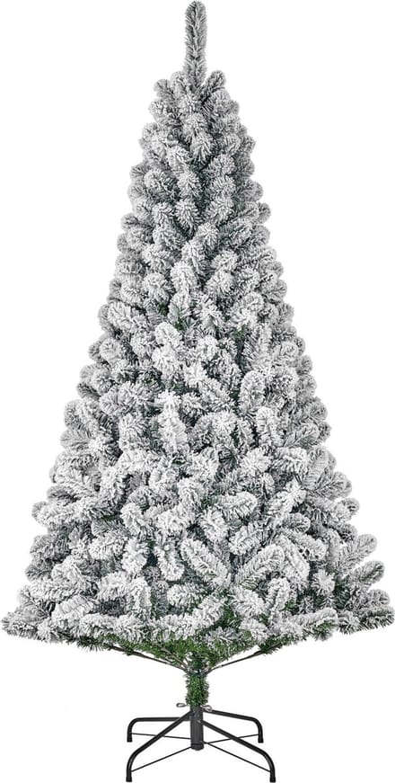 Black Box Trees Millington Kunst Kerstboom met Sneeuw - Kunstkerstboom H230 x Ø127 cm - Groen Frosted