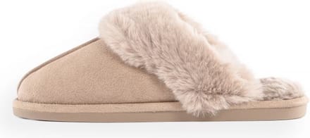 TISECO pantoffels SNUGGS - Suede polyester – beige – maat 40/41