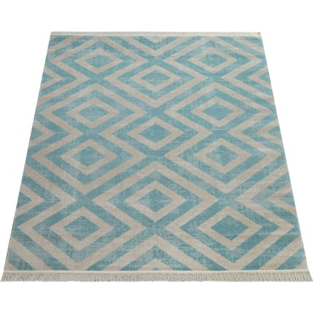 Binnen- en buitenkleed Saga blauw 60x100 cm