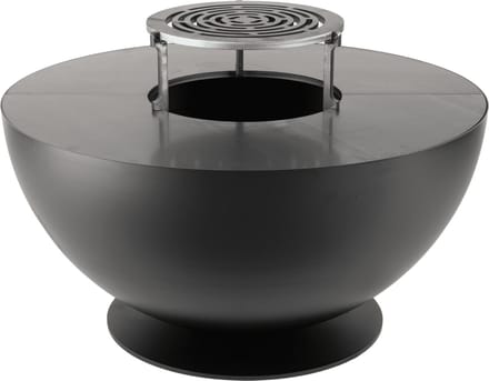 LaFerrotecnica Barbecue Plancha model TULIPANO 80cm Zwart Hittebestendig - RVS bakplaat!