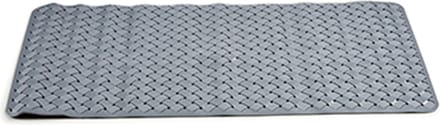Berilo - anti-slip badkamer douche/bad mat - grijs - PVC - 78 x 38 cm