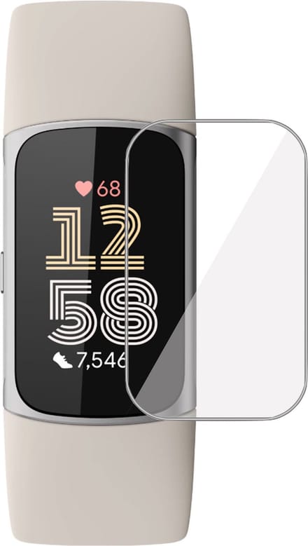 Screenprotector geschikt voor Fitbit Charge 6 - Folie Screen Protector geschikt voor Fitbit Charge 6