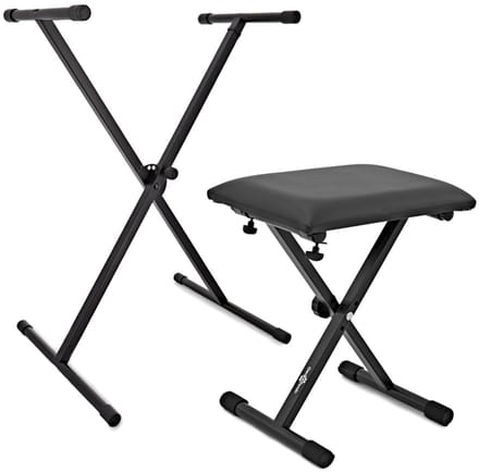 Keyboardstandaard en bankset van Gear4music