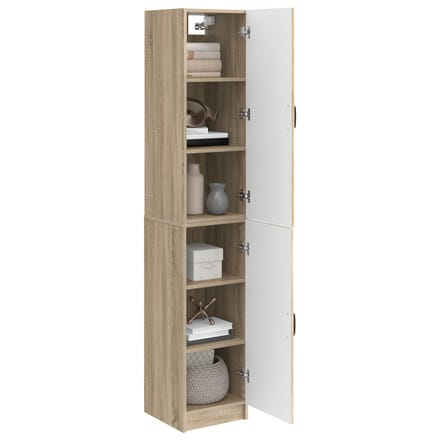 vidaXL - Kast - Set - 2 - st - Sonoma - Eiken - Bewerkt - hout