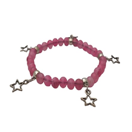 Kralenarmband-Teen Pink Star