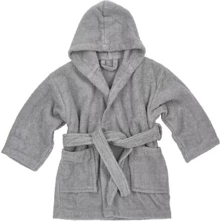 Meyco Baby Uni badjas - badstof - grey - 98/104