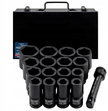 Forsage F-6163-5MPB - Dopsleutelset - Lang - 17-50mm - Hexagonaal