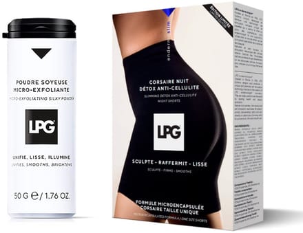 LPG - Endermologie - combipack - corsaire nuit detox + micro-exfoliating silky powder 50 g
