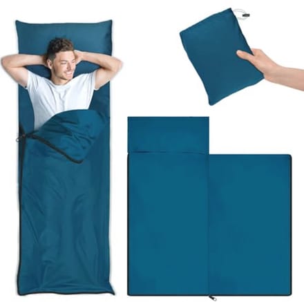 Zomerse Slaapzak - Ultralicht en Compact Blauw 220 x 90 cm