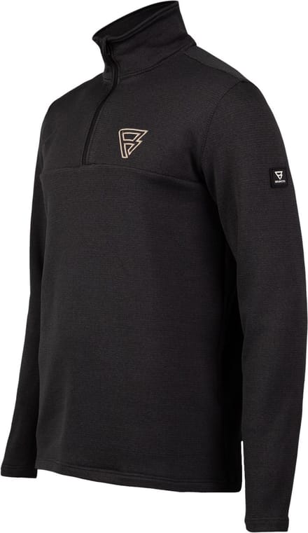 Brunotti - Daronst Snow Fleece Heren - Black - Fleece Vest - Wintersport Kleding - Midlayer - XXXL