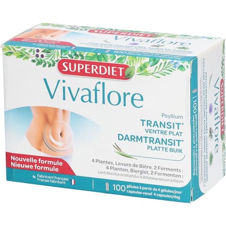 Superdiet Vivaflore Darmtransit 100 Gecomprimeerde tabletten