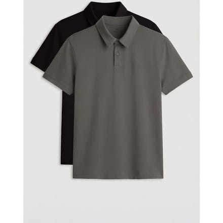 Heren Katoenen-Elastaan Poloshirt