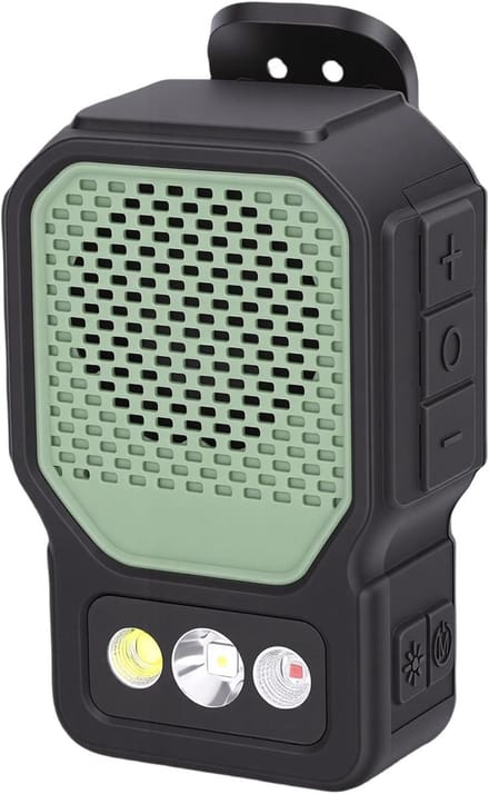 Draagbare Luidspreker - Bluetooth Speaker - Outdoor Activiteiten - Geïntegreerde LED Zaklamp - 12 x 6 x 4 cm - Groen