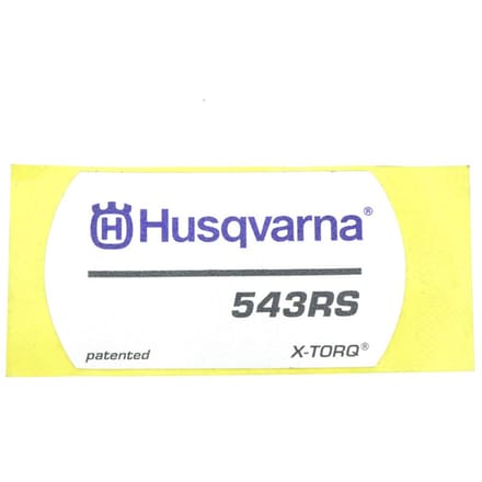 Husqvarna 543rs starterkap sticker