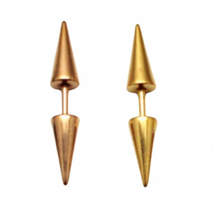 Punt -Oorbellen -goudkleur-Charme Bijoux