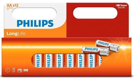 Philips LongLife AA Batterijen R6 - 12 Stuks