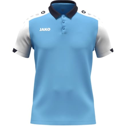 Jako Dynamic Polo Kinderen - Hemelsblauw / Wit / Marine | Maat: 152