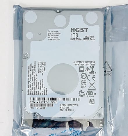 Interne Harde Schijf - Opslagmedium - Laptop Uitbreiding - 1TB Opslagcapaciteit - 2.5 inch