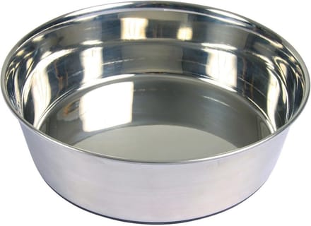 Roestvrijstalen hondenbak met antislip rubberen bodem - 1,0 l/ø 17 cm