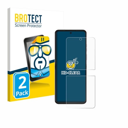 BROTECT - Screenprotector voor Motorola Razr 2025 - Folie Beschermfolie transparant 2 Stuks