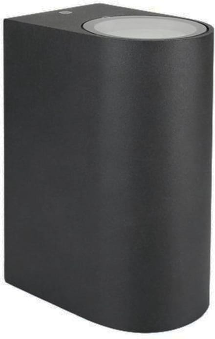 LED Wandlamp Up and Down IP44 - 2x GU10 aansluiting - Zwart