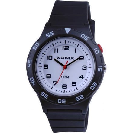 Zwart Xonix kinderhorloge met verlichting waterdicht