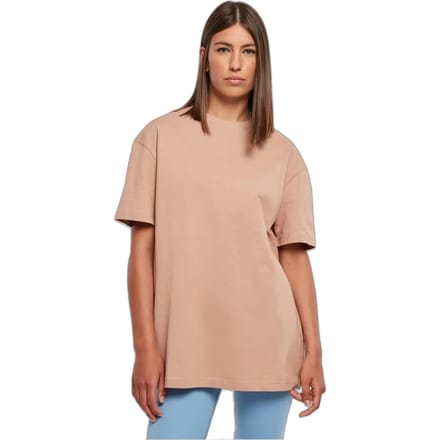 Urban Classics - Oversized Boyfriend Dames Tshirt - M - Roze