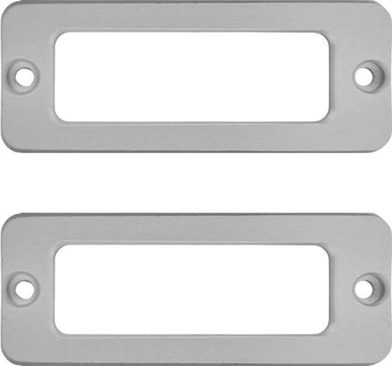 CombiCraft Etikethouder met 2 gaten 65x25mm aluminium - 10 stuks