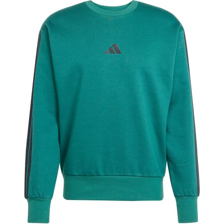 Adidas Essentials 3 Stripes Fleece Sweatshirt Groen S Man