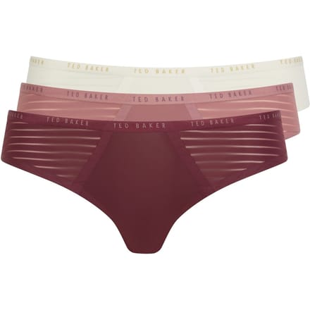 Ted Baker Jessie Mesh Brief No Show Wine/mauve/white Größe: XXL | Unterhosen Outlet | Damen | Rot