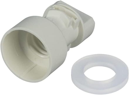 Lamphouder met Afdichtring - Lampfitting Koelkast - Koelkast Reparatie - OEM Kwaliteit - E14 - Wit