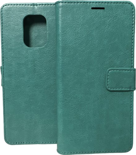 Portemonnee Book Case Hoesje Geschikt voor: Xiaomi Redmi Note 10 Lite - Mintgroen
