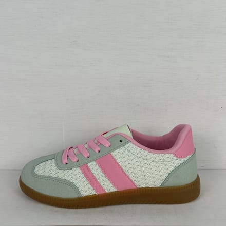 Leuke retro sneakers met trendy design groen Groen / 36