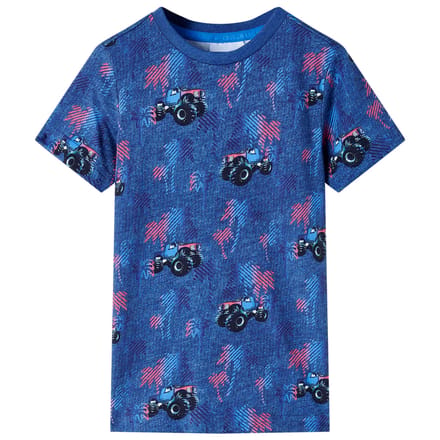 vidaXL - Kindershirt - 104 - gemêleerd - donkerblauw