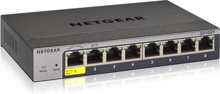 Netgear GS108Tv3 8-Port Gigabit Ethernet Smart Schakelaar with Cloud Management