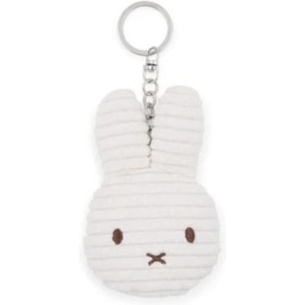 Nijntje sleutelhanger plat eco corduroy, 10 cm, off white