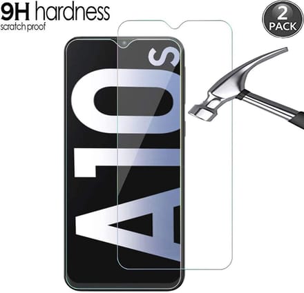 Screenprotector Glasplaatje Geschikt voor: Samsung Galaxy A10S Screen Protector [2-Pack] Tempered Glas