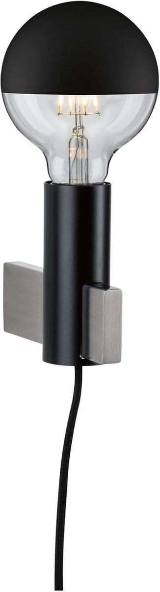 Vierkante Zwarte Wandlamp voor Woongedeelte met E27 Fitting