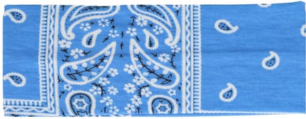 Haarsoires Haarband Stof 7cm - Paisley Patroon - Blauw