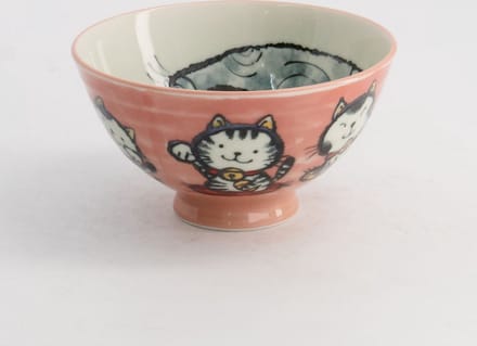Tokyo Design Studio – Kawaii – Rijstkom – Kat Neko – Roze – 11.5x6cm – 300ml