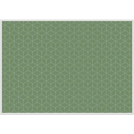 Placemat IEZZY hexagon groen 6 stuks