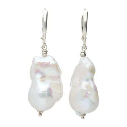 Bela Donaco - Oorbellen Parel B13 – Sterling Zilver – Keshi Parels