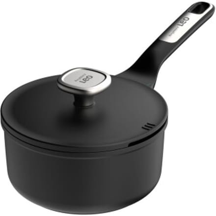 LEO Sauspan antikleef met deksel Phantom - Ø 18cm - Zwart - PFAS-vrij